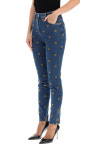 모스키노 여자 진 청바지 all-over teddy bear embroidered denim J0310 1343F : 에비뉴165