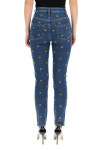 모스키노 여자 진 청바지 all-over teddy bear embroidered denim J0310 1343F : 에비뉴165