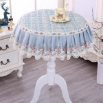 테이블보 레이스 원형식탁보 유럽식 가정용 패브릭 원탁보 뜨거운 원형 커피 테이블 티 미팅 덮개 보000237234 : 페어프라자