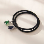 제이로렌 H0586 물방울 포인트 큐빅 헤어 머리끈 : 제이로렌