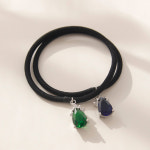 제이로렌 H0586 물방울 포인트 큐빅 헤어 머리끈 : 제이로렌