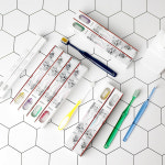 미소덴탈 치과칫솔 이중미세모 교정용 12개 벌크형 교정 : 톡톡그린