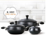 인덕션뚝배기 가마솥 누룽지 밥 된장 업소용 가정용 가스렌지 소 중 대 뚝배기 : 벌교마켓