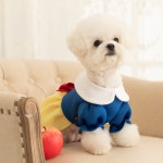도그토리 백설공주 원피스 강아지옷 고양이 나시 애견 의류 여름 민소매 올인원 대형견옷 : 로얄펫샵