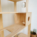 고양이서가 벨라4호 대형 원목 캣타워 고양이타워 고양이가구 상부 막힘 : 고양이서가