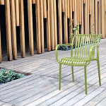 더지아 솔리드 암 체어 아웃도어 야외의자 : 더지아