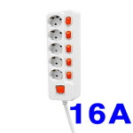 국산 5구1.5M 220V돼지코 개별접지 메인전원멀티탭 콘센트 노트북 PC 컴퓨터 전기용품 : IDEACELL