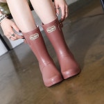 국산 레인부츠 미들 장화 : 샌들리온