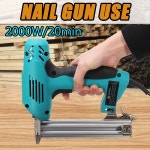 DOERSUPP 전기 스트레이트 네일 건 10-30MM 높은 전력 220V 2000W 헤비 듀티 목공 도구 스테이플 : -필로티-