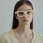 마르카토 안경 러브 love c3 오프 화이트 캣아이 뿔테 패션 여자 브랜드 안경테 : 보고싶다