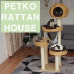 핸드메이드 초이스 대형 4단 라탄캣타워D DIY캣타워 고양이놀이터 : 펫코팩토리