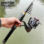 탄소 섬유 스피닝 낚싯대 및 13BB 낚시 릴 콤보 텔레스코픽 낚싯대 스피닝 릴 키트 : 와마트