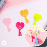 스마일 하트 키 열쇠 키링 부자재 만들기 재료 A1276 : 오로라데코덴