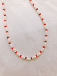 비즈 앤 진주 믹스 목걸이 (Beads and Pearl Mixed Necklace) : amute 어뮤뜨