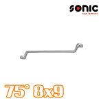 소닉 옵셋렌치 양구메가네 8x9 75도 꺾임형 4190809 : 카툴스