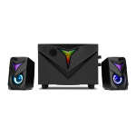 BLUE MORE BS700 2.1ch 스피커 USB RGB LED 라이트 PC 데스크탑 컴퓨터 게임 고음질 음향 사운드 베이스 볼륨 컨트롤러 풀레인지... 