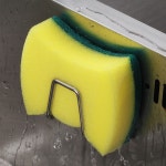 로에드 심플 SUS 304 스테인레스 홀더 스텐 씽크대 수세미걸이 꽂이 : 로에드