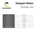 CLOUDRAY NEMA 23 오픈 루프 스테퍼 모터 키트 2 상 3N.M 5.0A 23CS30C-500 + DM556S 3D 프린터 CNC 조각 밀링 머신 : -필로티-