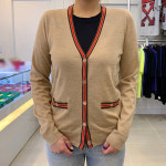 [논현 더팩토리](당일) [TORY BURCH] 21FW 토리버치 MADELINE 마들린 컨트라스트 트림 가디건 / 카멜 (57330 254) : 논현 더팩토리... 