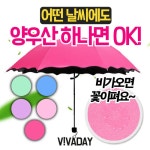 암막양산 비오면 벗꽃이 플라워 양우산 : 하기마켓