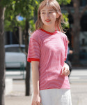 헬스니트 빔즈보이 와플 보더 티셔츠 반팔 Healthknit × BEAMS BOY 일본직배송 : 수상한부부