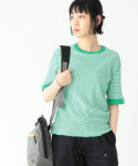 헬스니트 빔즈보이 와플 보더 티셔츠 반팔 Healthknit × BEAMS BOY 일본직배송 : 수상한부부