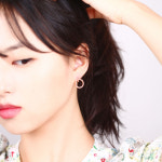 14K골드 볼륨써클 원터치링귀걸이 H2196 : 쥬얼리팜므파탈