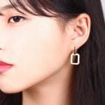 14K골드 스틱앤스퀘어 원터치링귀걸이 H2186-1스지 : 쥬얼리팜므파탈