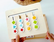 [치매예방퍼즐] 두뇌훈련 모양맞추기 / 피규어로직 실버게임 부모님선물 인지놀이 노인보드게임 : 치매예방 실버플레이1330