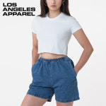 로스엔젤레스어패럴 파인저지 여자 크롭티 크롭반팔티 : 아메리칸어패럴 이니셜