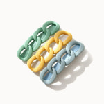 제이로렌 H0593 파스텔 체인 헤어 자동핀 : 제이로렌