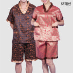남여 사우나가운 상하세트 힐링 명상 찜질방 마사지 : SF패션