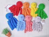 손끝이야기 문어탯줄인형 출산선물 애착인형 미숙아 신생아인형 : 손끝이야기 둥이네코바늘