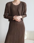 [LUXE LINE PLEATS ]  이세 플리츠  미니가디건,플리츠미니가디건, 플리츠가디건 : 제이에스오오티디샵