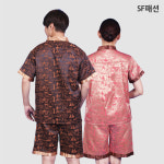 남여 사우나가운 상하세트 힐링 명상 찜질방 마사지 : SF패션