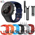 [호환]순토 암빗 고급 시계줄 Suunto ambit1 ambit 2 2r 2 s ambit3 3 p/3 s/3r 교체 용 시계 밴드 팔찌 액세서리 pu가죽 : 켈리걸