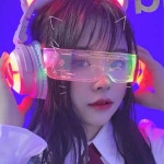 Led 안경 선글라스 주다사 고글 사이버 펑크 파티 : 수지네작업실
