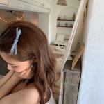 리본핀 프랑스 앞머리 옆머리 헤어집게 자동핀 : 공주세상