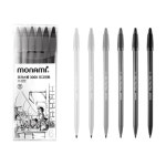 모나미 프러스펜 3000 피그먼트 모노톤 흑백톤 캘리그라피 : 토탈금메달문구