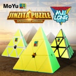 MoYu Cubing 교실 Meilong 3x3x3 피라미드 큐브 스티커가없는  72 : 모아모아95
