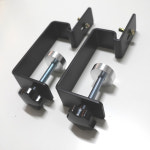 타공판 책상고정 브라켓 거치대 악세사리 2개 1세트 탁상용 테이블연결 : 타공판팩토리