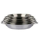 스텐 신통3중 감자탕냄비 26cm 업소용 전골 냄비 인덕션 사용가능 국산 진성 : 다담키친