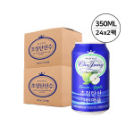 일화 초정탄산수 그린애플 (350ml x 24개 x 2팩) : 딩동팩토리
