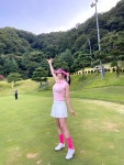여성 골프 웨어 여름 나시 카라 티셔츠 냉감 쿨링 기능성 민소매티 필드룩 연습복 : 제이엔골프