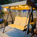 파라솔 흔들 그네 의자 크래들 발코니 유럽 스타일 레저 정원 연철 두세 사람 : 샵앤모아