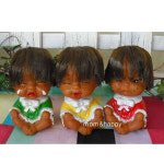 직모 못난이 인형 삼형제 중 장식용 소품 인형 미니어쳐 소품 추억의 인형 선물 용품 : 마미스토어샵