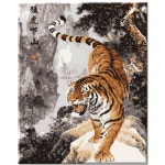 민화 그림 물감2세트 명화그리기 G16 하산하는 호랑이 유화 색칠 백호 흑호의 해 승진 : 갤러리모모