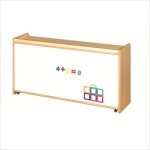YKU304015원목 칠판 교구장 2단 18T 1150x300x530 : 수납나라