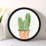 예쁜 벽걸이형 실내 인테리어 액자 북유럽 원형 액자 벽 50cm 액자 장식 표구 십자수 프레임 아이디어 핸드메이드 DIY : 원사이클50