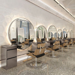 고급스러운 전신 분장실 미용실 쇼룸 거울   망홍이발소 헤어숍 경대 양면 헤어숍용 심 : 원사이클50